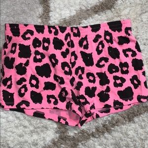 No Boundaries Child Pink Leopard Shorts